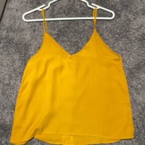 Mustard boho tank